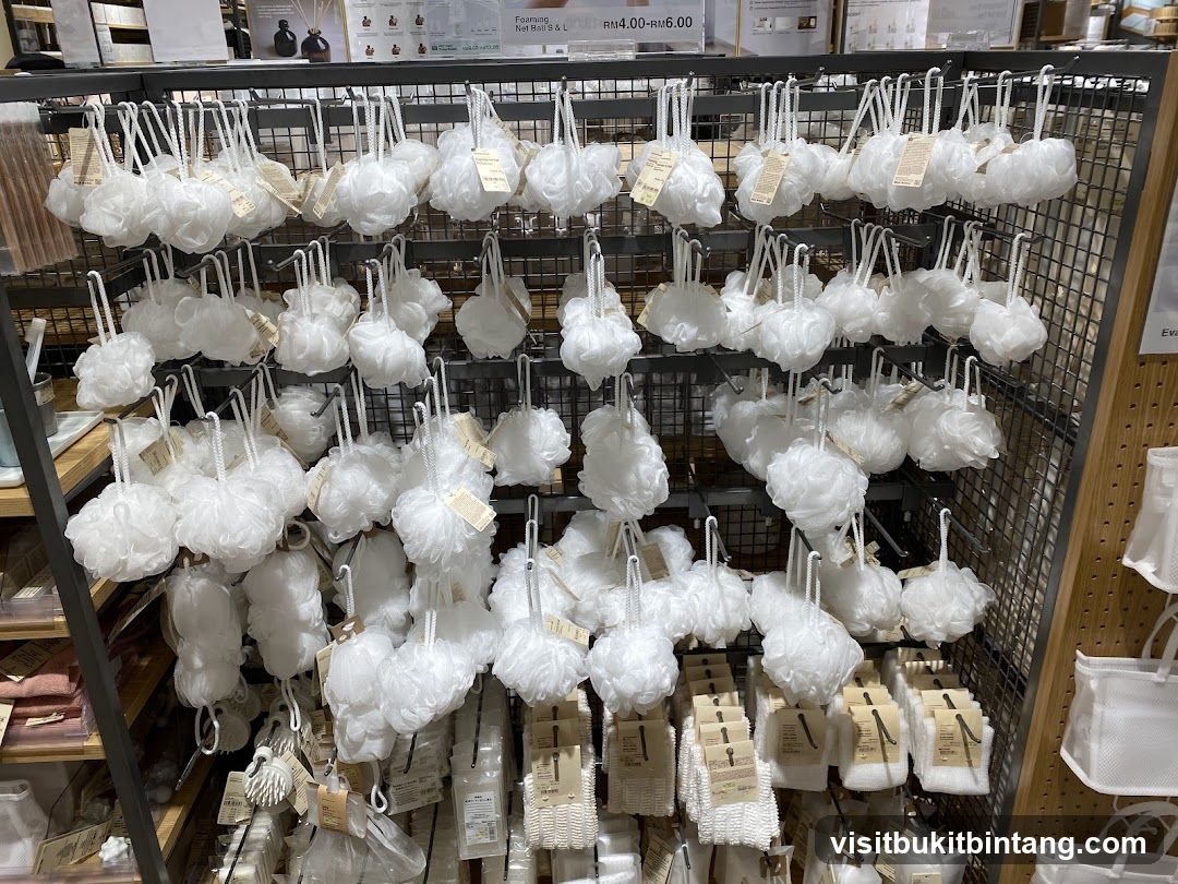 Bath Poufs Display