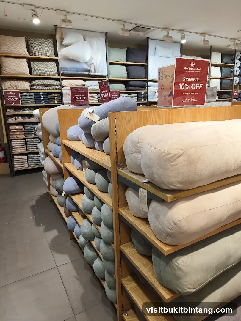 Store Interior with Bedding and Cushions