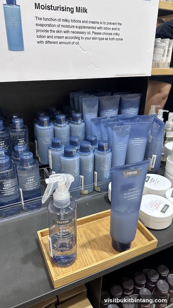 Skincare Products Display