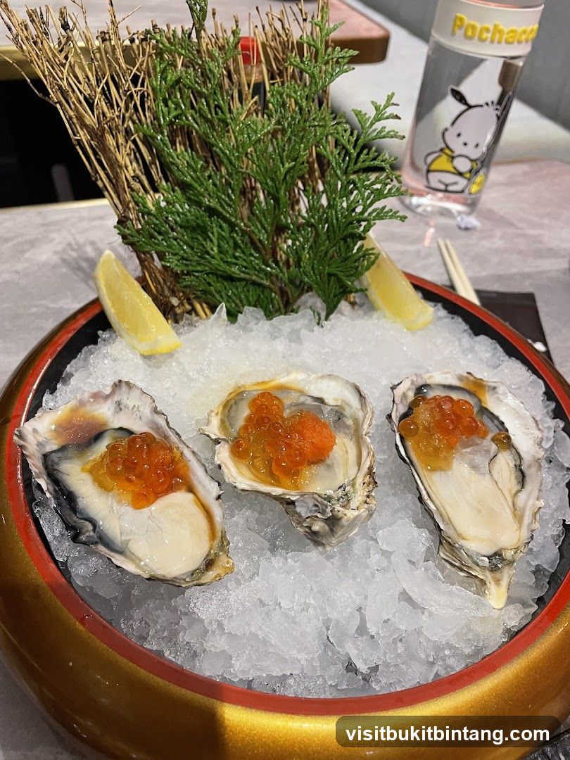 Oysters with Roe and Lemon