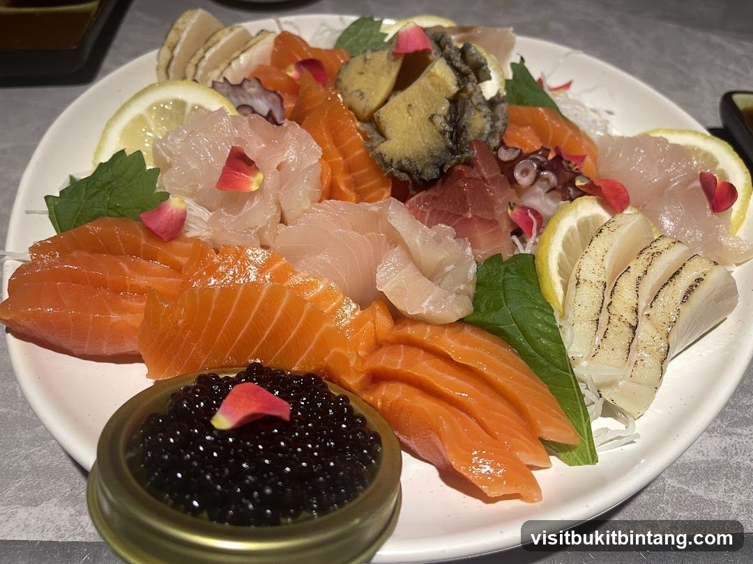 Sashimi Platter with Caviar