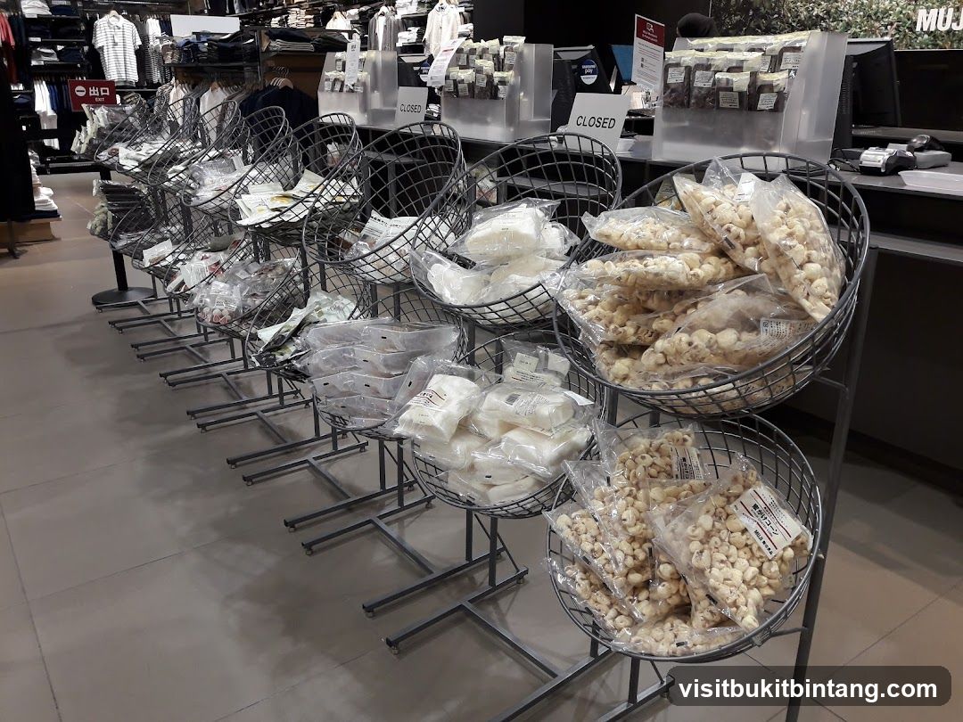 Snack and Clothing Display