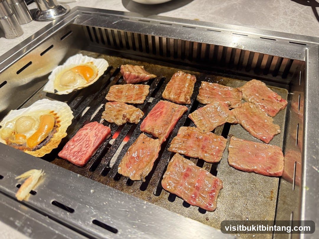 Grilling Meat and Scallops