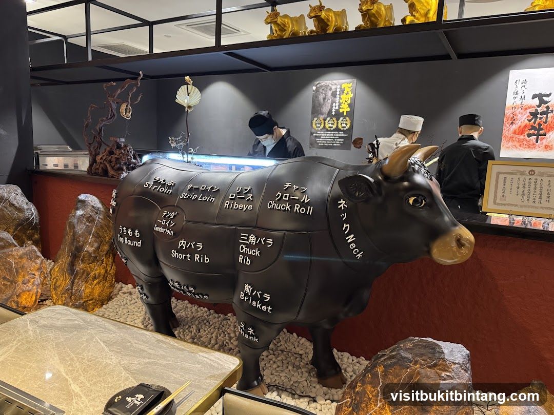 Restaurant Interior with Bull Model