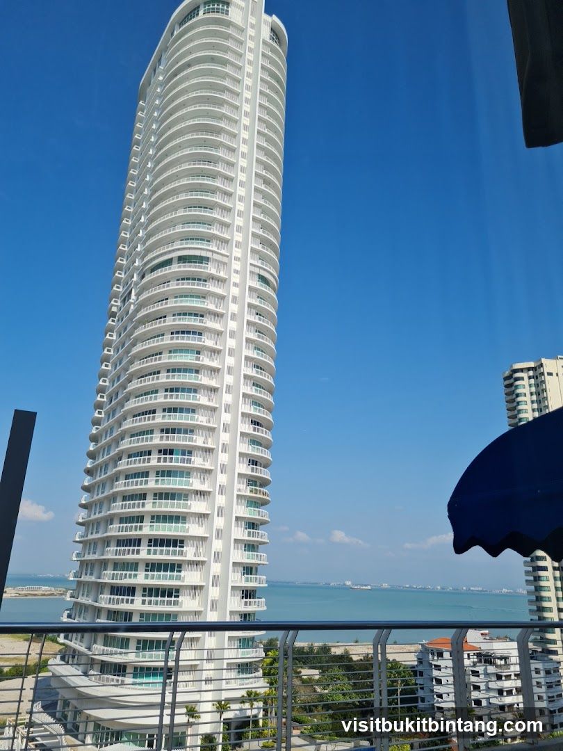 Modern High-Rise Buildings Overlooking the Ocean