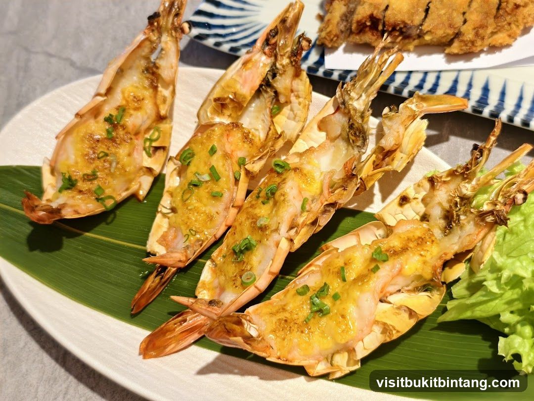 Grilled Prawns with Topping