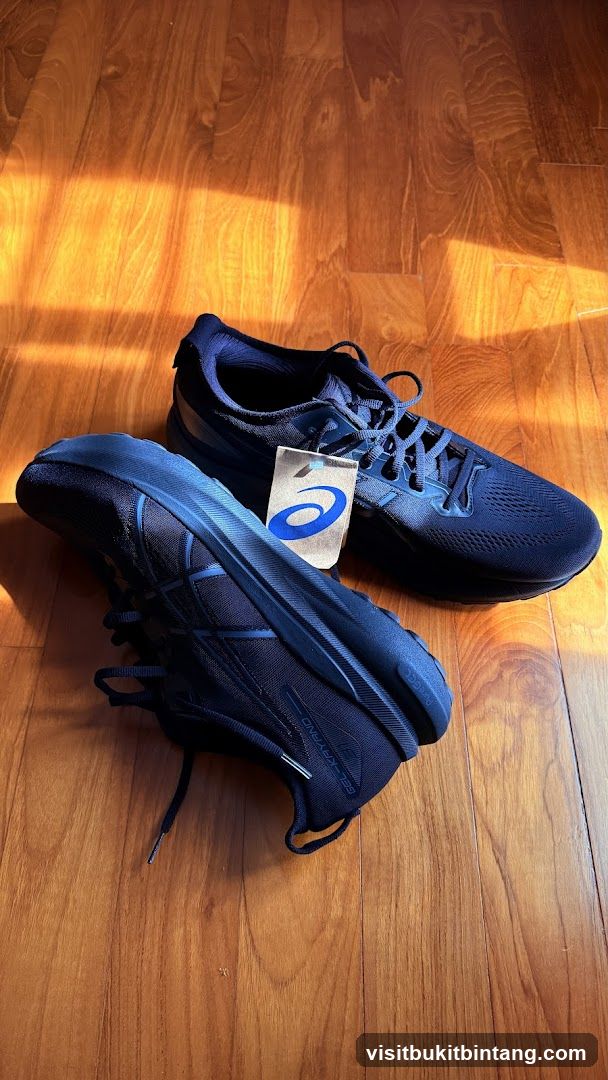 Dark Blue Asics Running Shoes