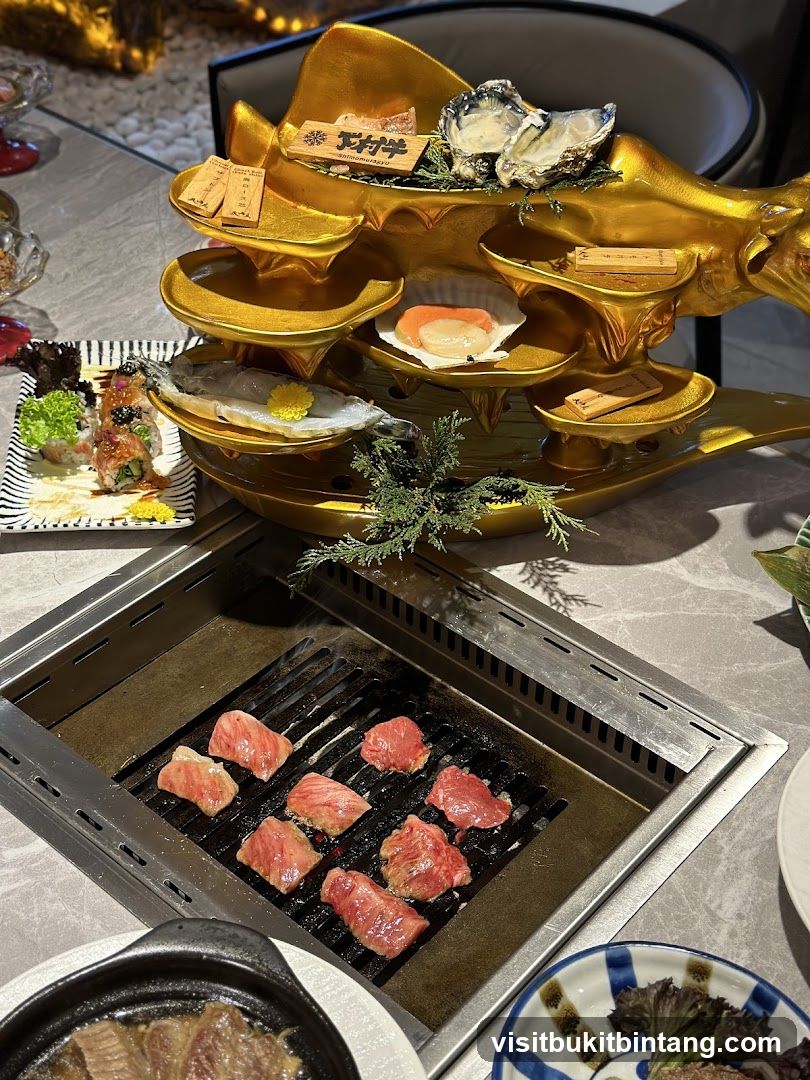 Grilling Meat and Seafood Platter