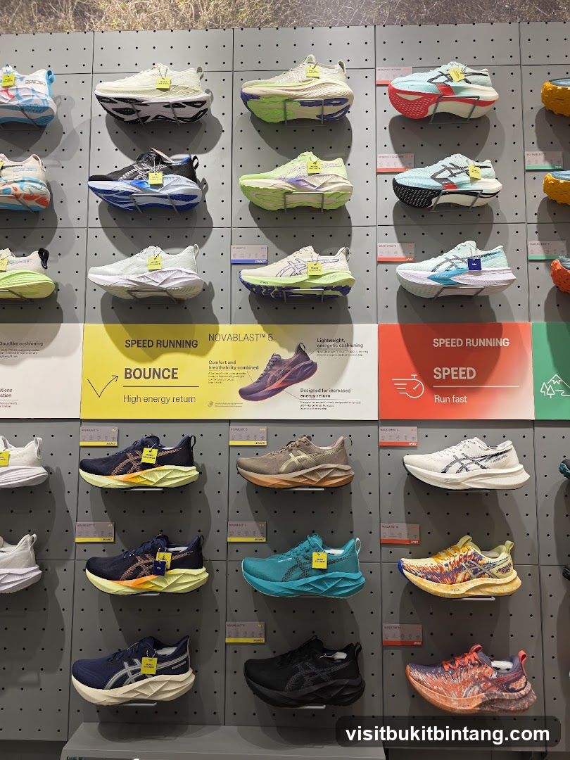 Running Shoes Display