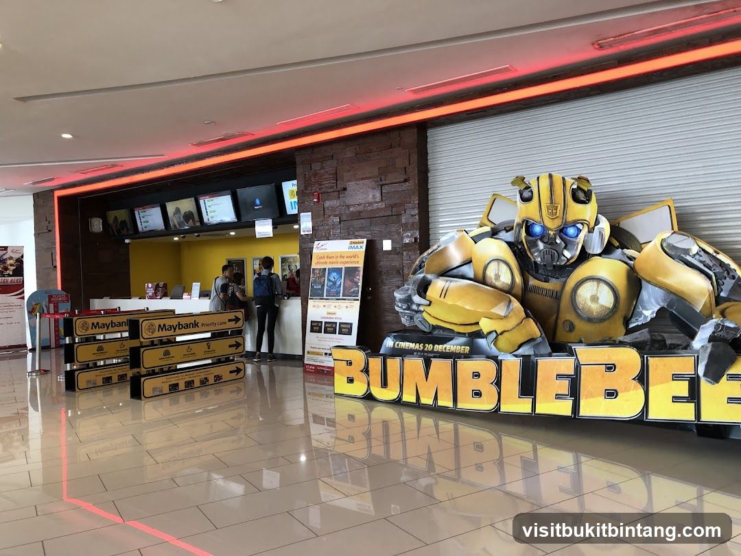 Cinema Lobby with Bumblebee Display