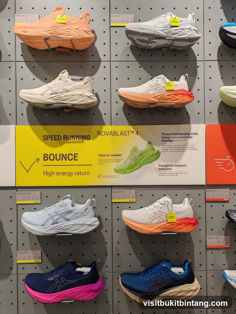 Running Shoes Display