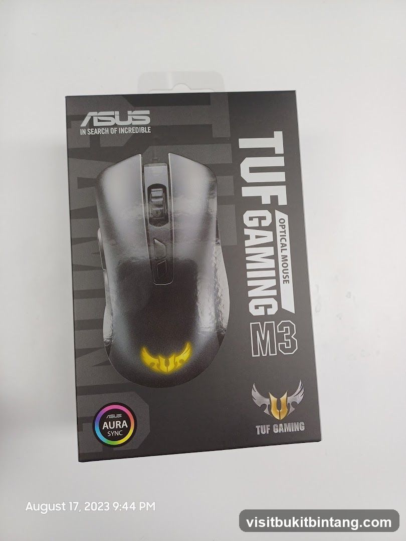 ASUS TUF Gaming M3 Optical Mouse Box