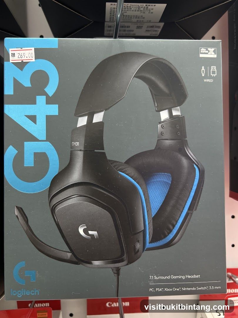Logitech G431 Gaming Headset Box