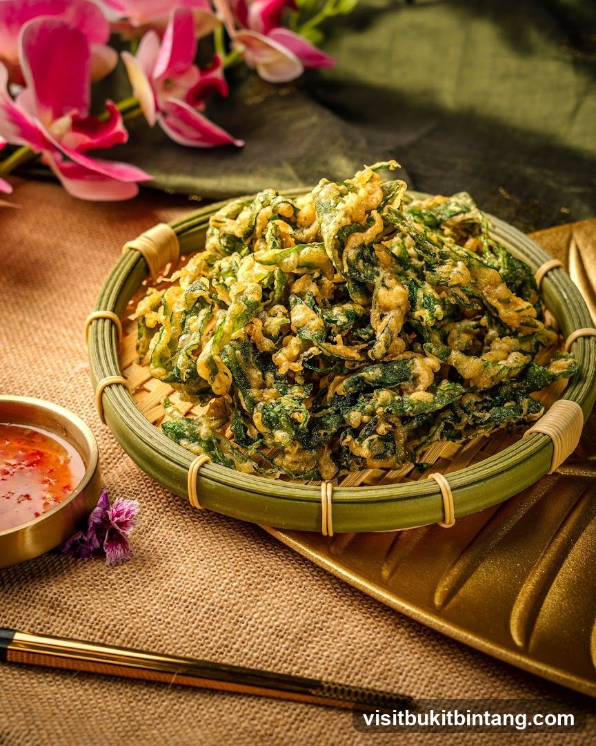 Crispy Fried Greens with Dipping Sauce