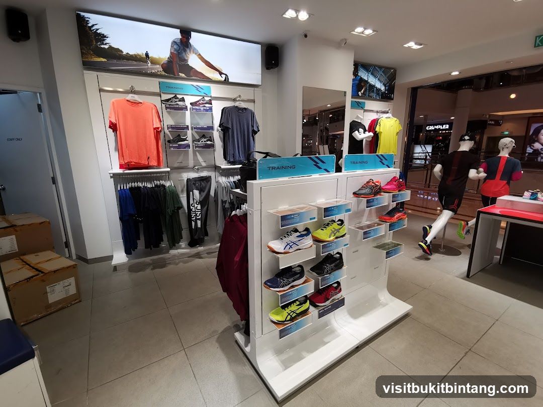 Athletic Apparel and Footwear Store Interior