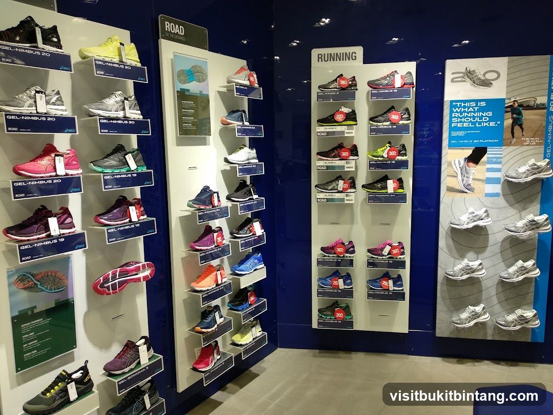 Running Shoes Display