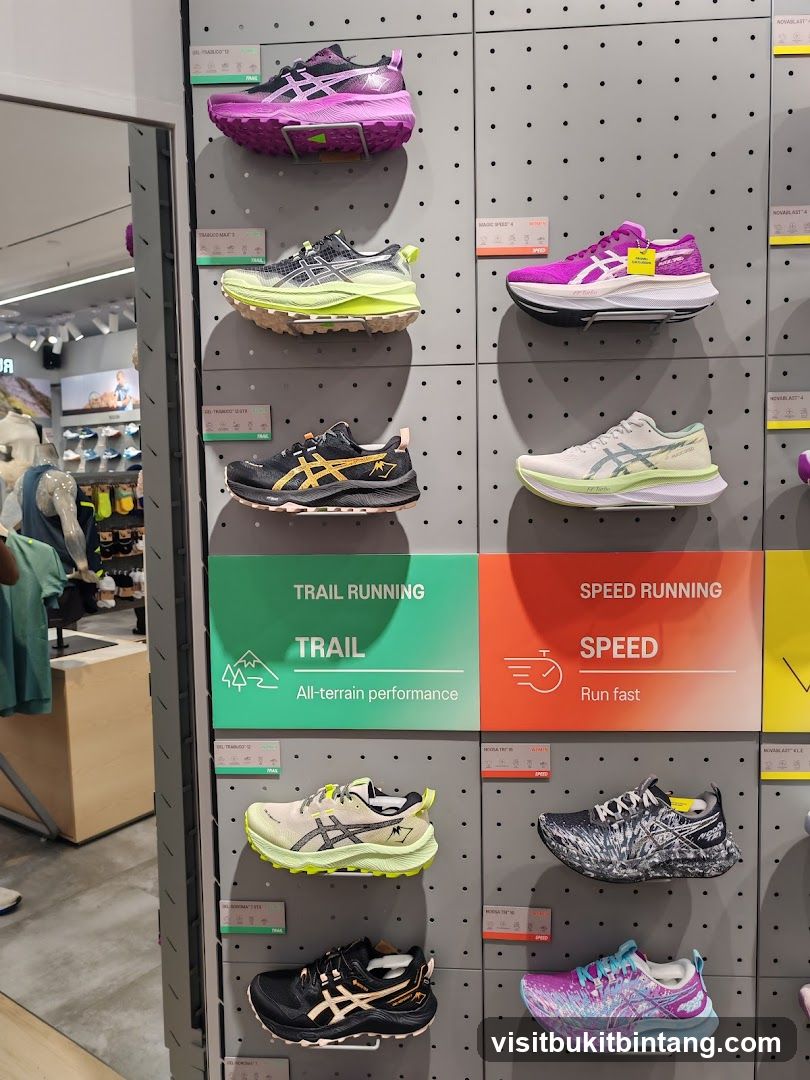 Running Shoes Display