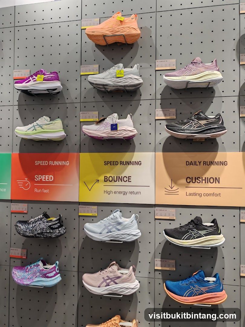 Running Shoes Display