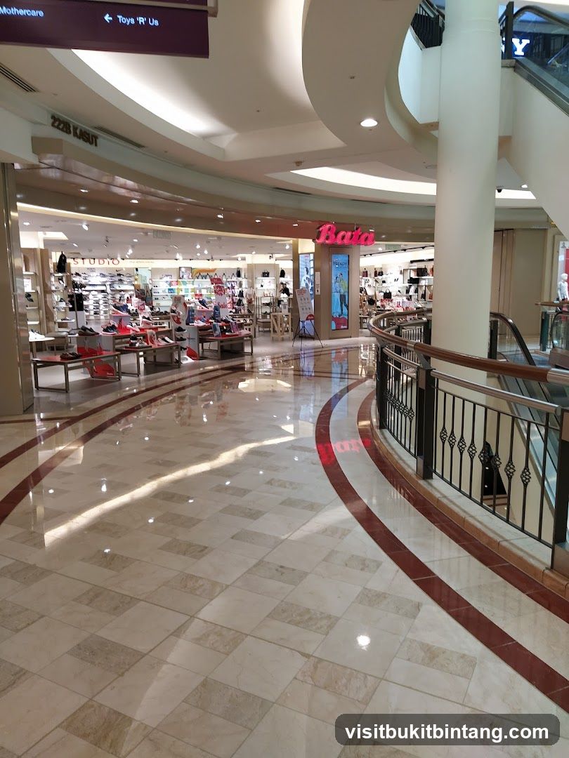 Mall Interior with Shoe Stores