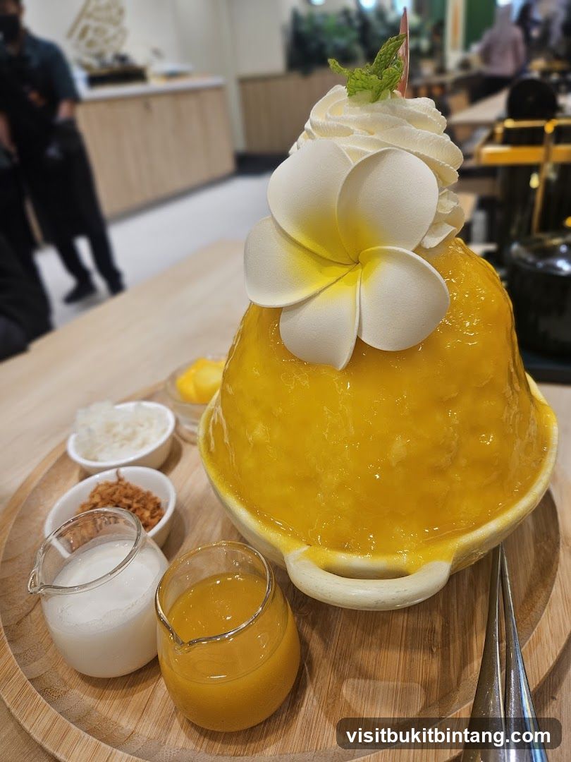 Mango Shaved Ice Dessert