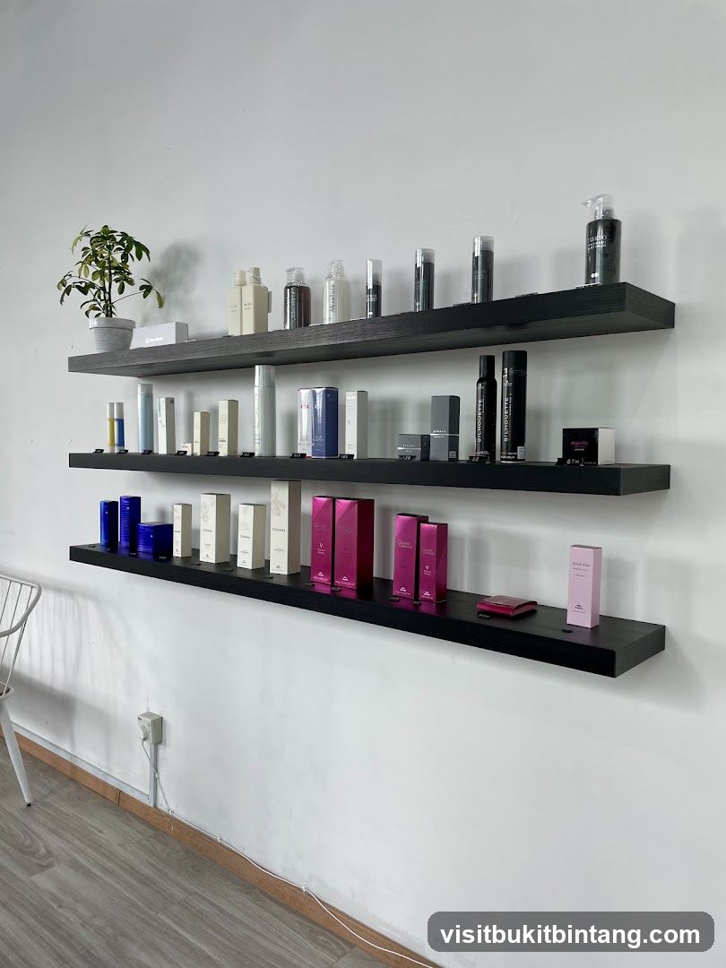 Cosmetic Products on Shelves