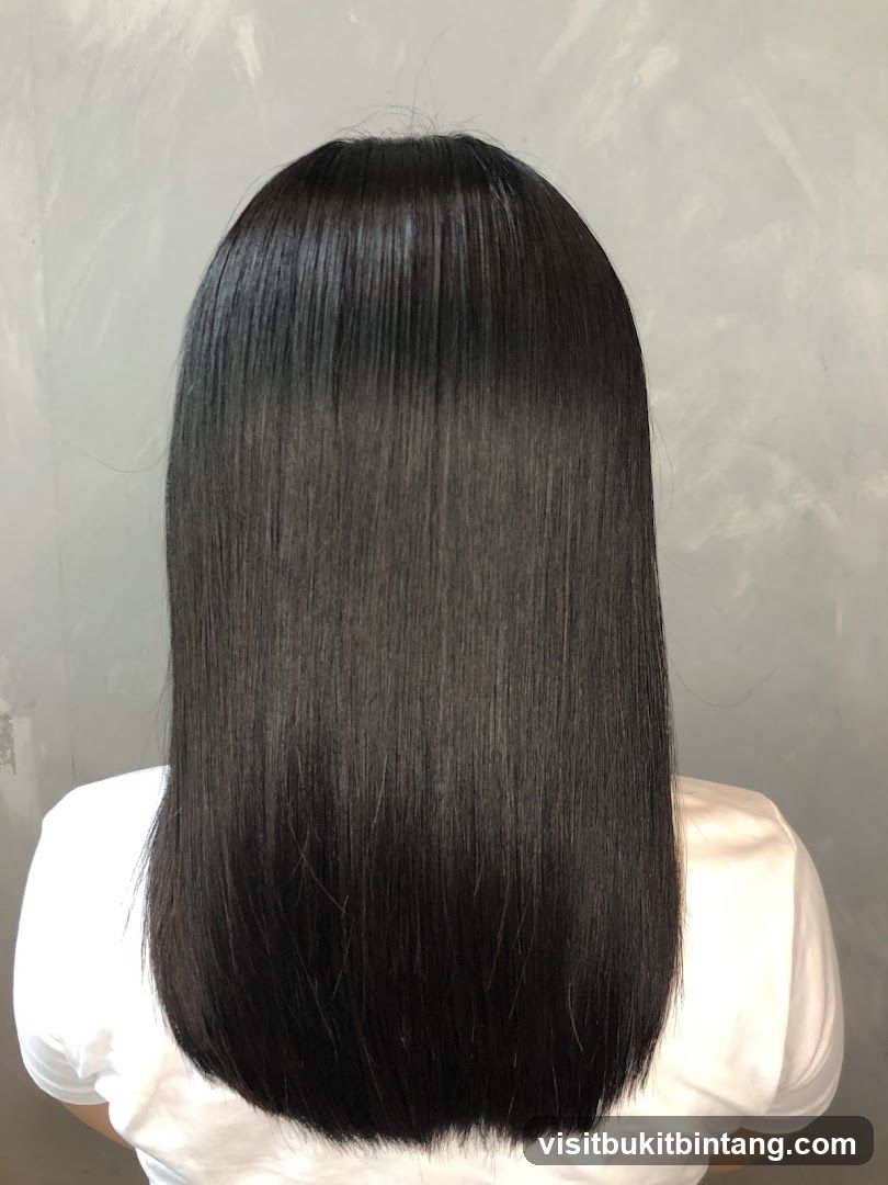 Sleek Black Hair