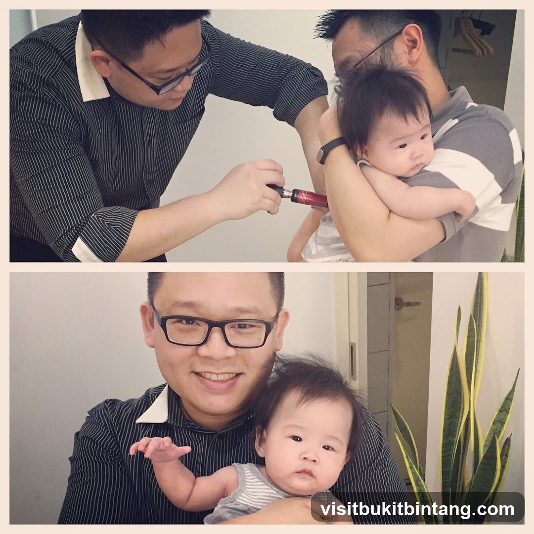 Man and baby