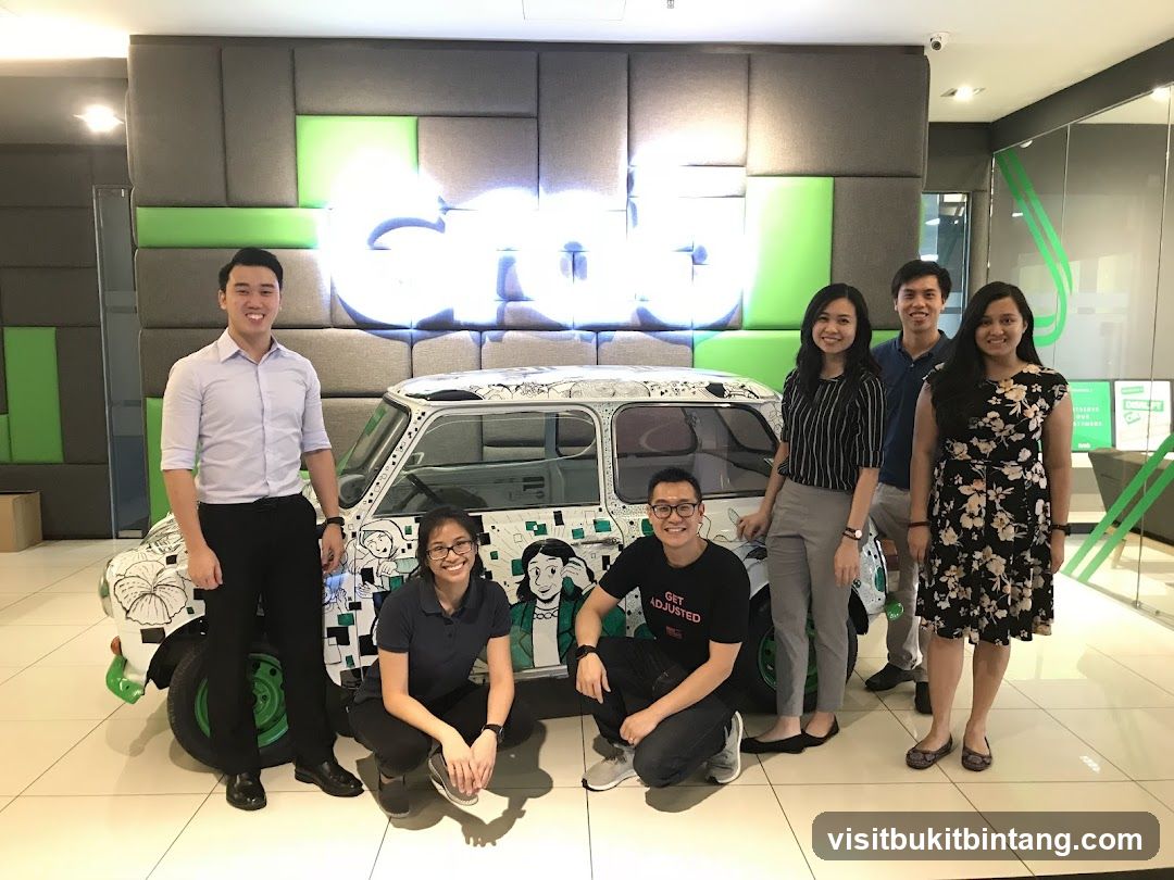 Team Posing with Decorated Car
