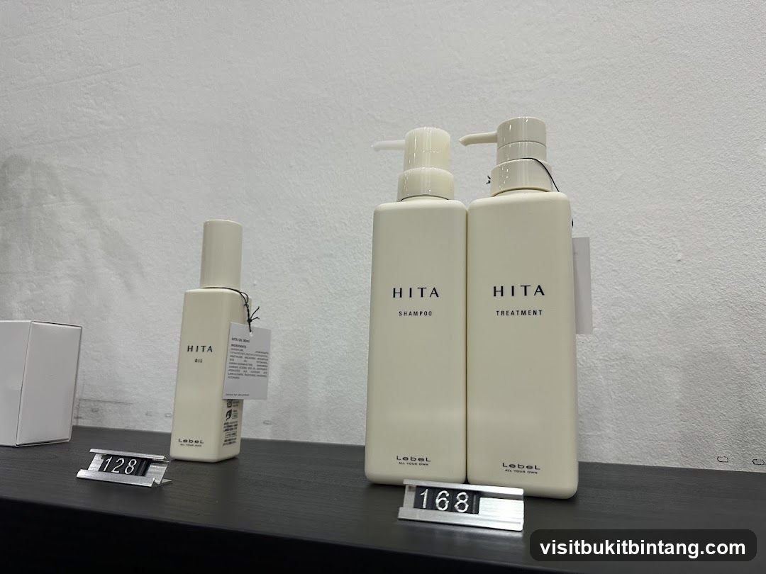 HITA Shampoo and Treatment Bottles