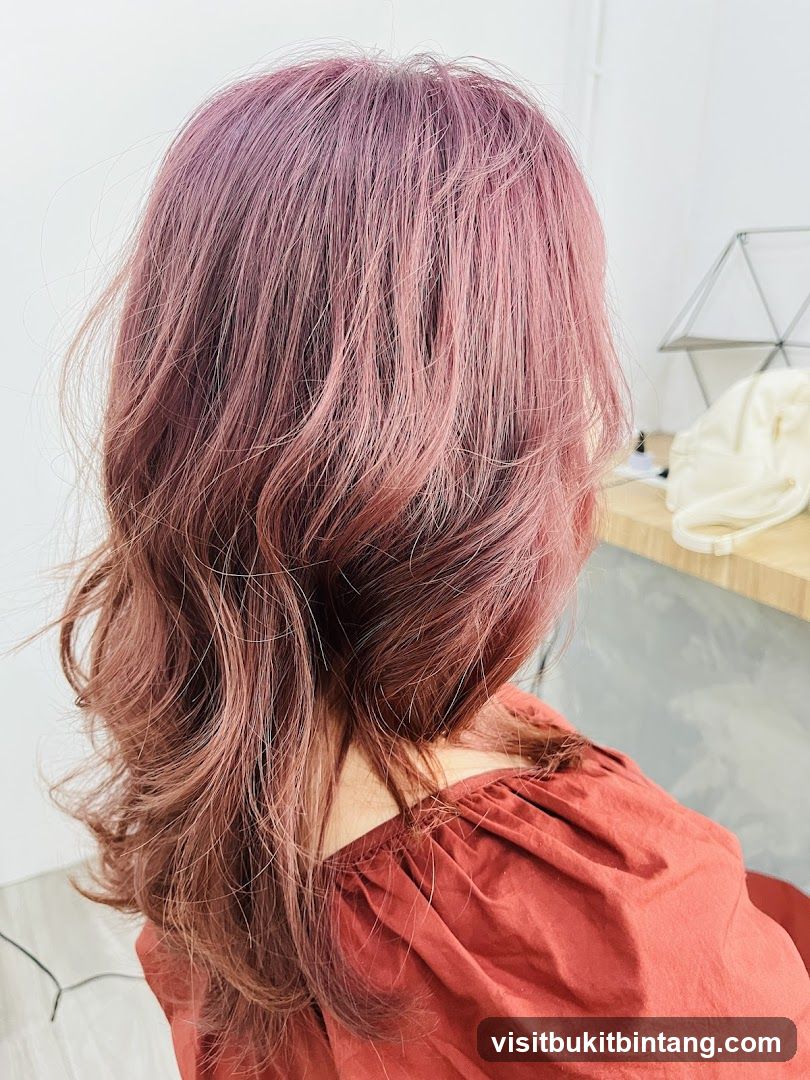 Woman with Pinkish-Brown Hair