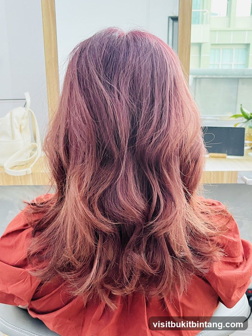 Woman with Rose Gold Hair