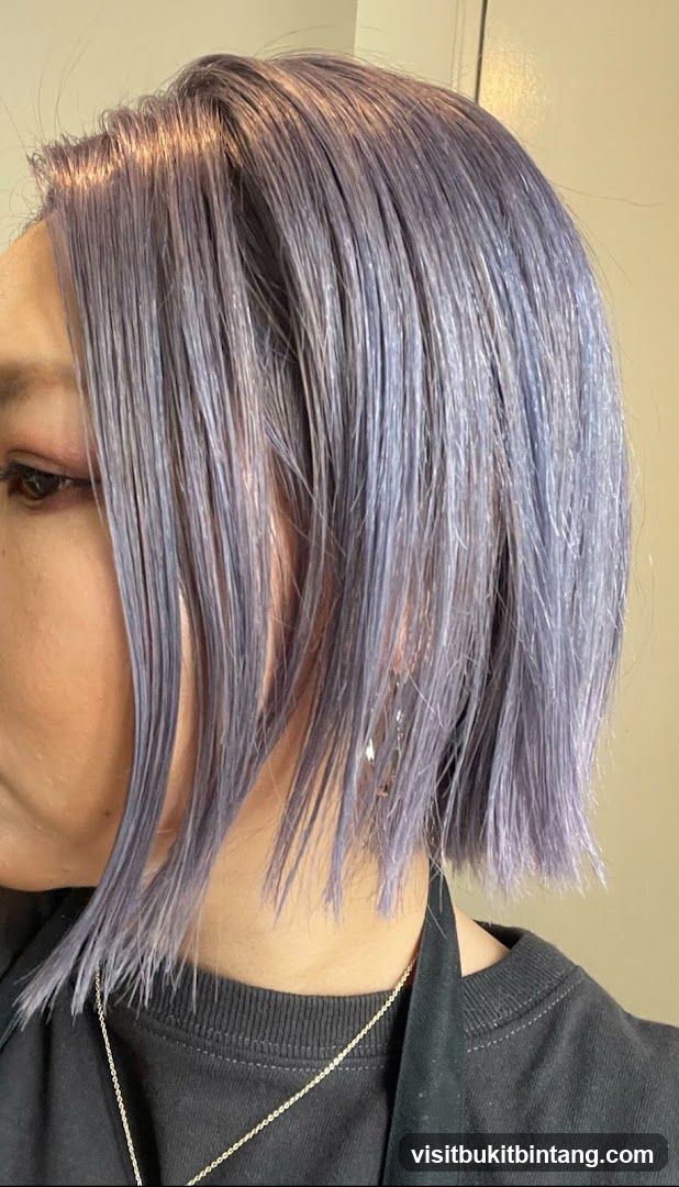 Woman with Lavender Bob