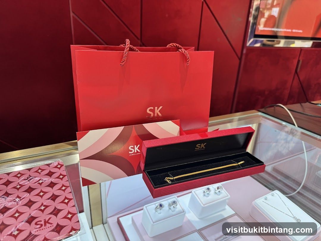 Jewelry Display with Shopping Bag