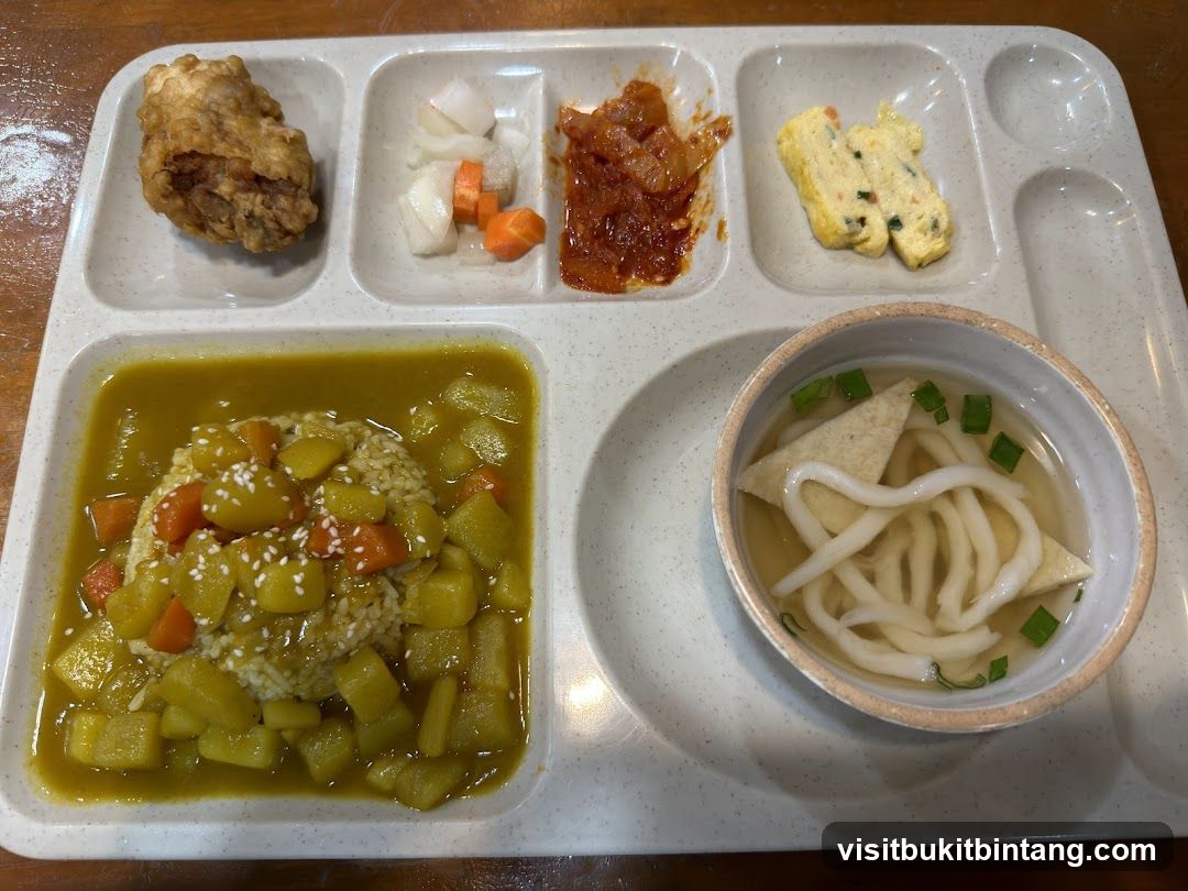 Tray of Korean Food