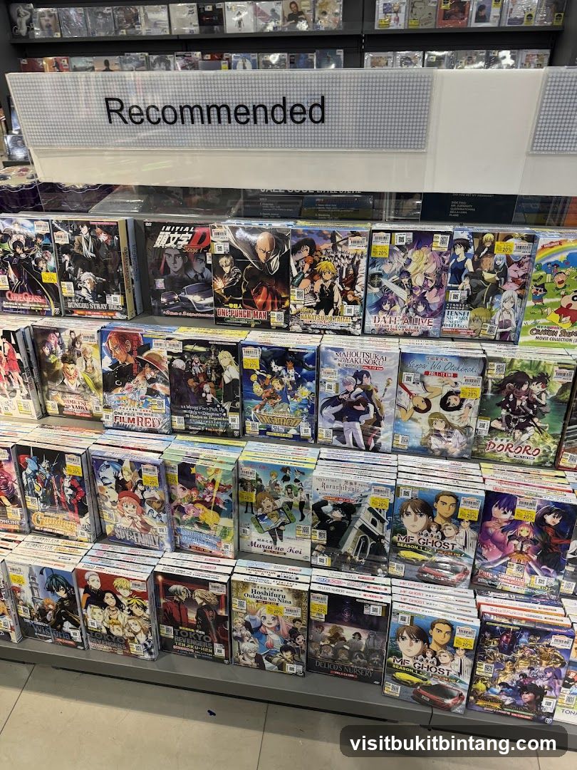 Recommended Anime and Manga Display