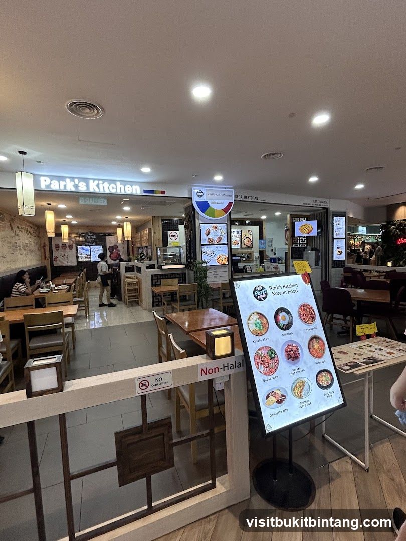 Park's Kitchen Korean Food Menu