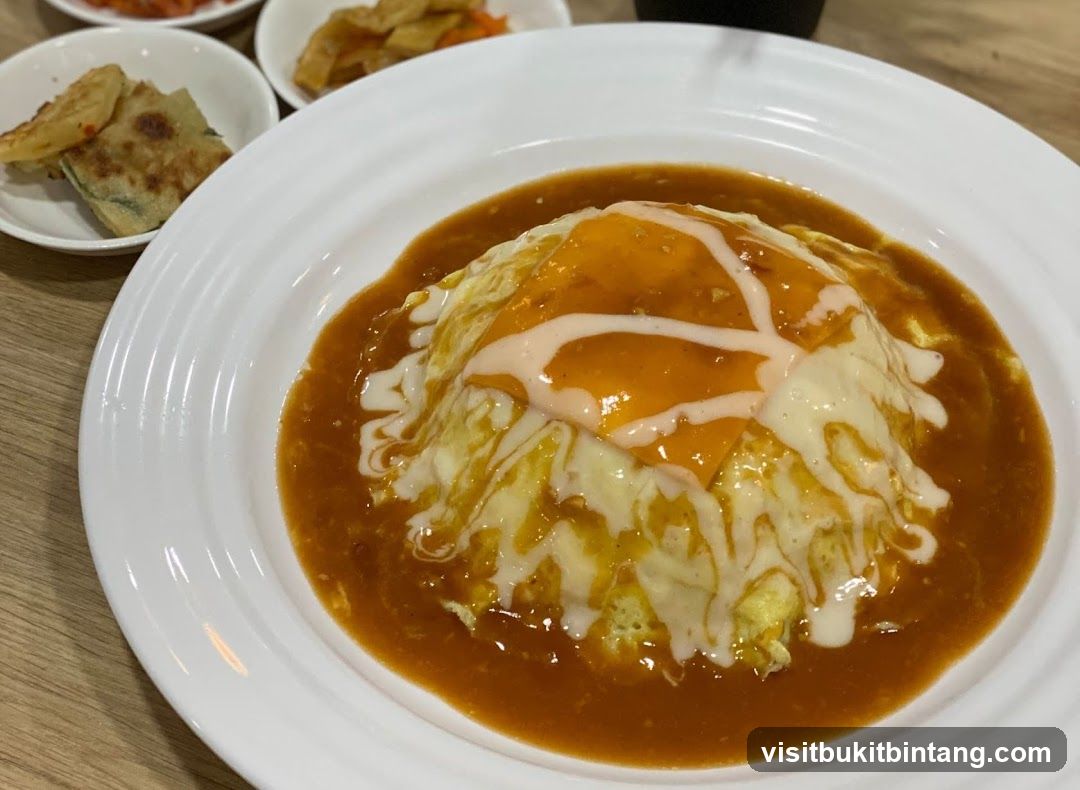 Omurice with Side Dishes
