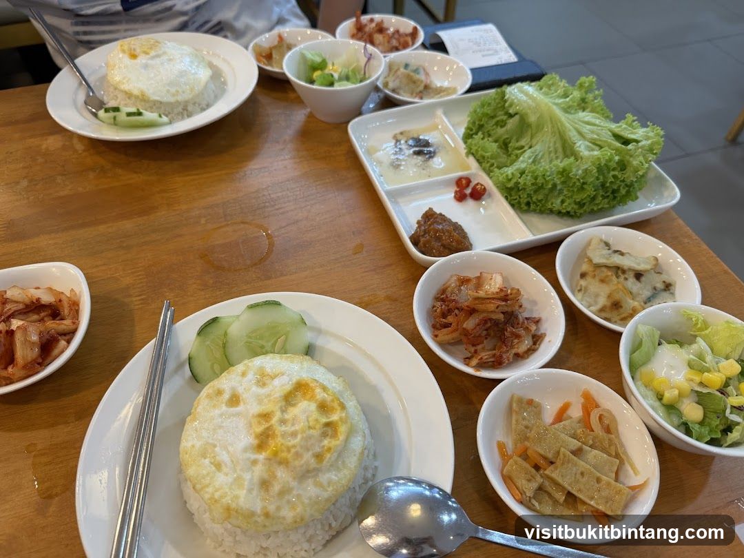 Korean Meal with Side Dishes