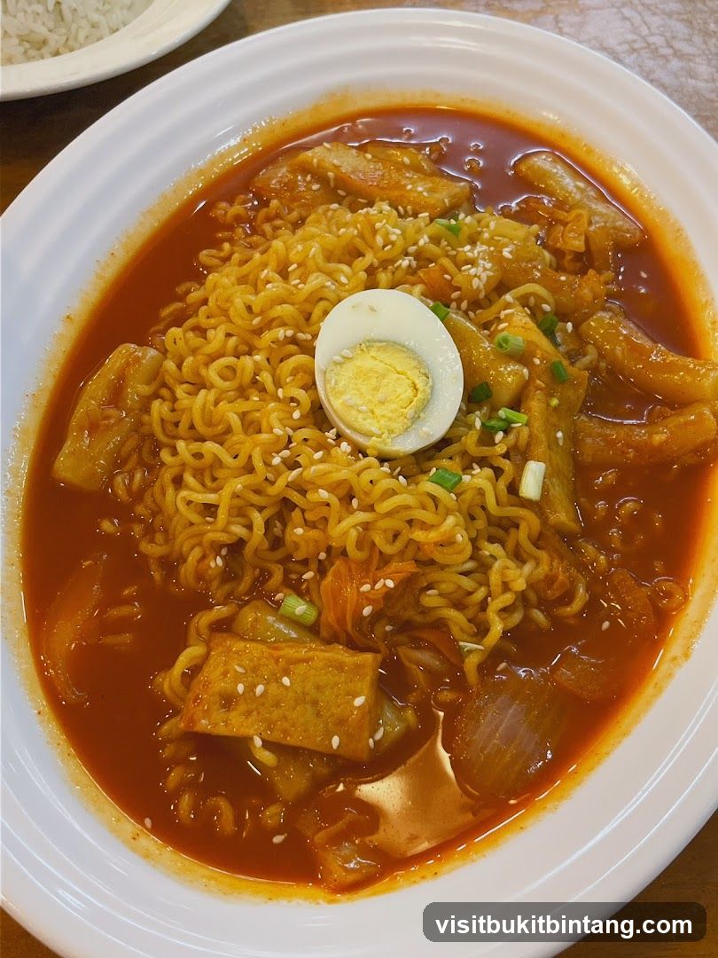 Spicy Korean Noodle Soup