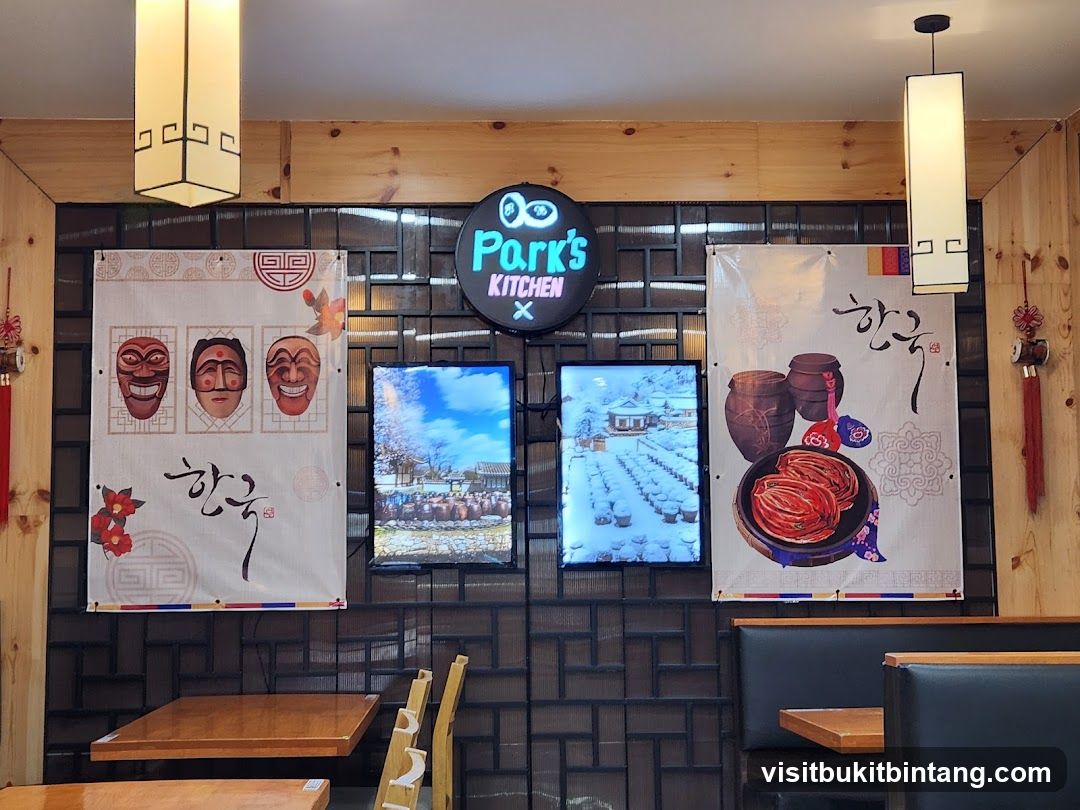 Restaurant Interior with Korean Decor