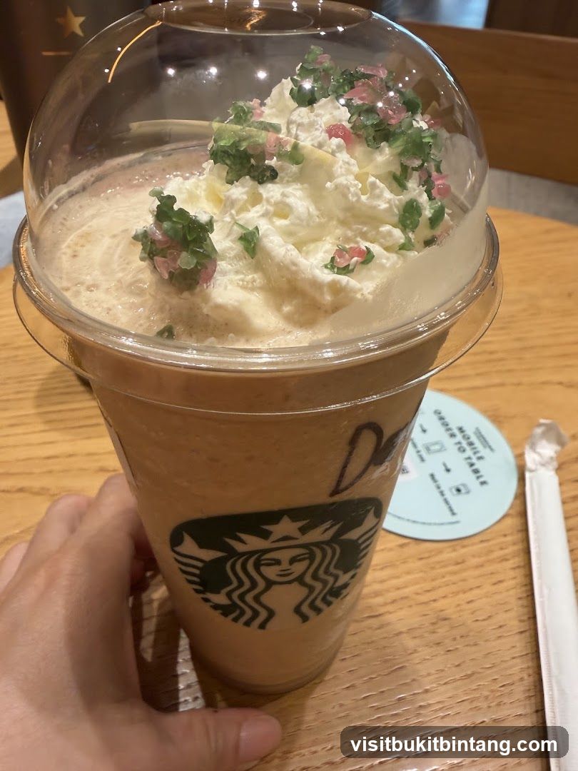 Frappuccino with Whipped Cream and Toppings