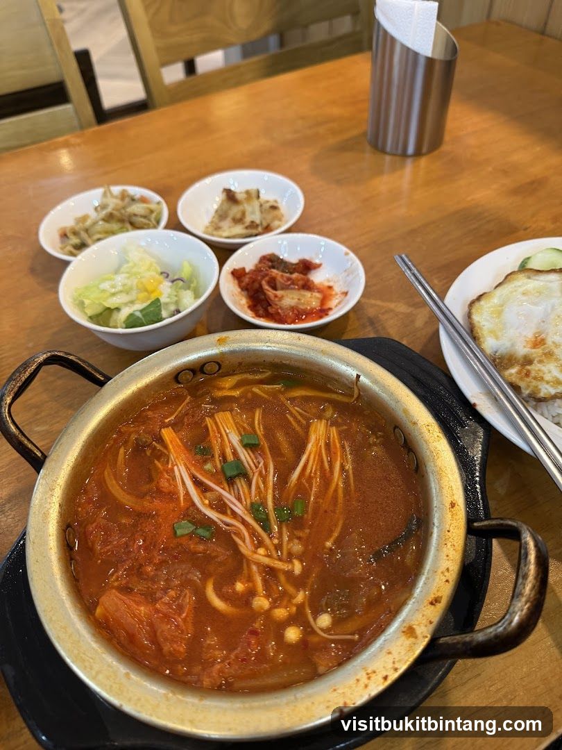 Korean Stew with Side Dishes