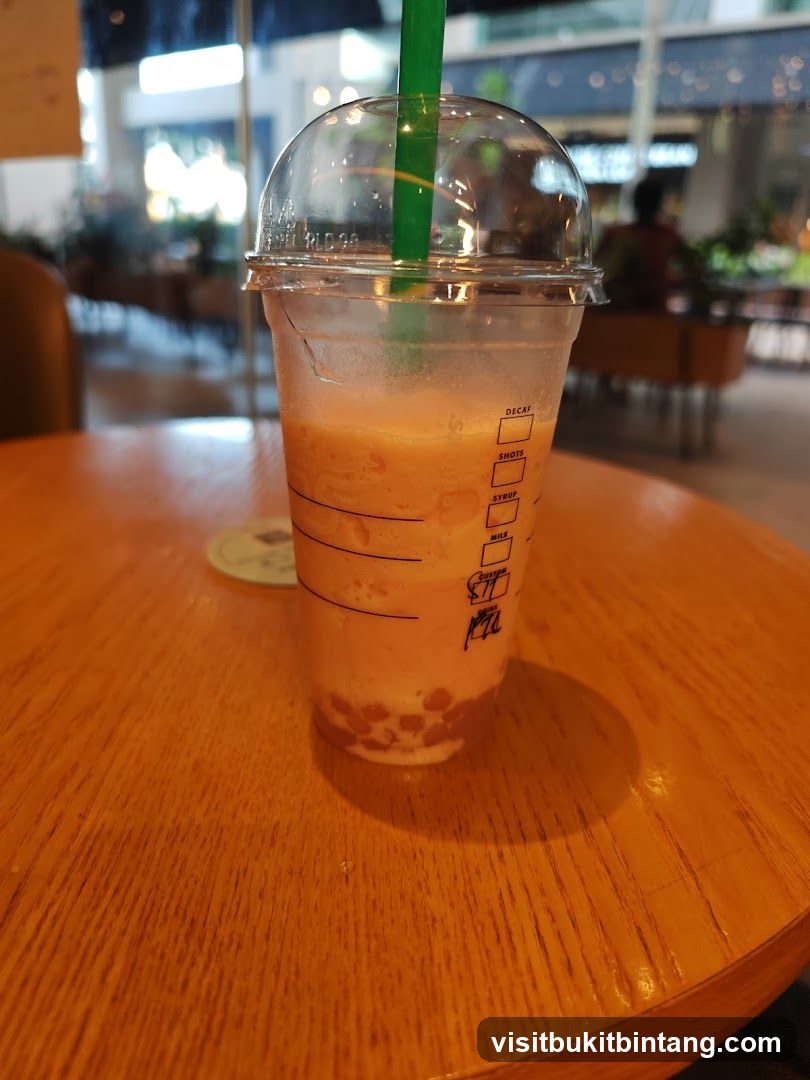 Beverage with Boba Pearls