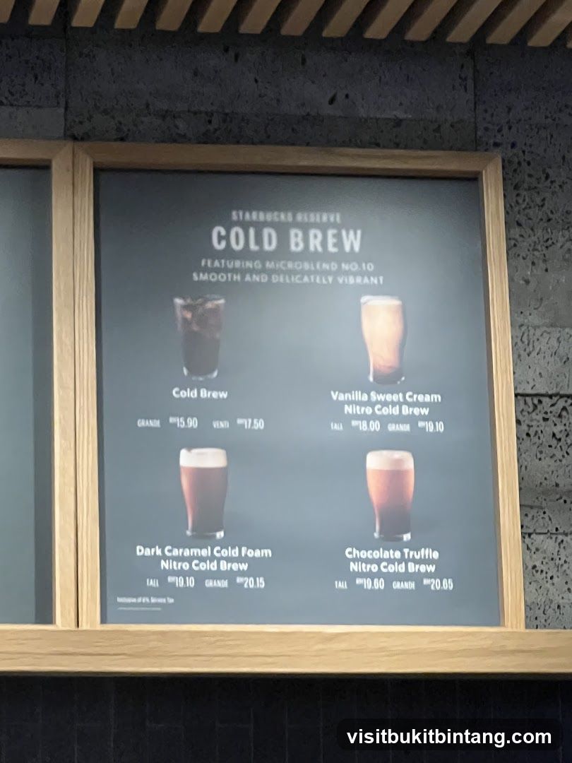Starbucks Reserve Cold Brew