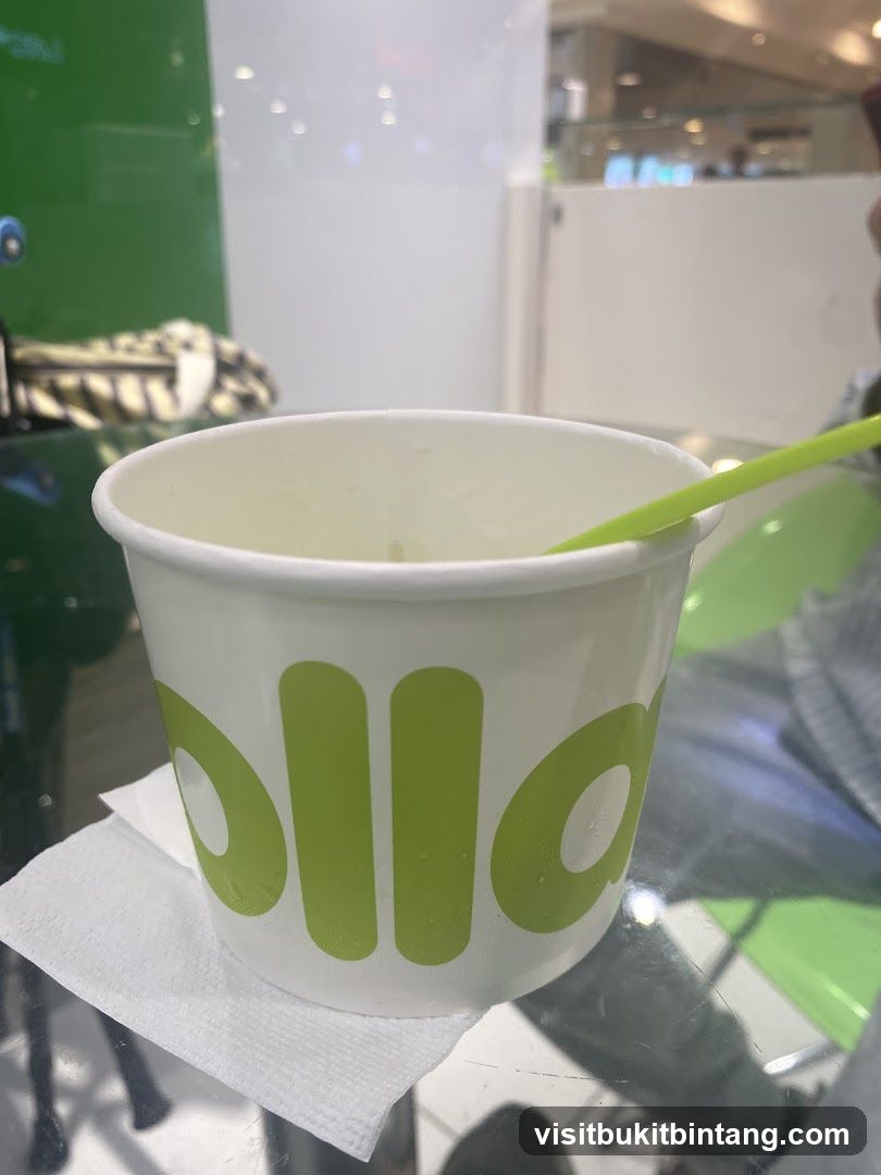 Yogurt Cup with Straw