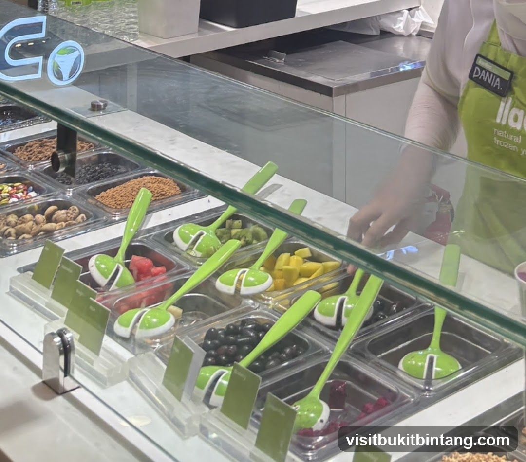Frozen Yogurt Toppings Bar