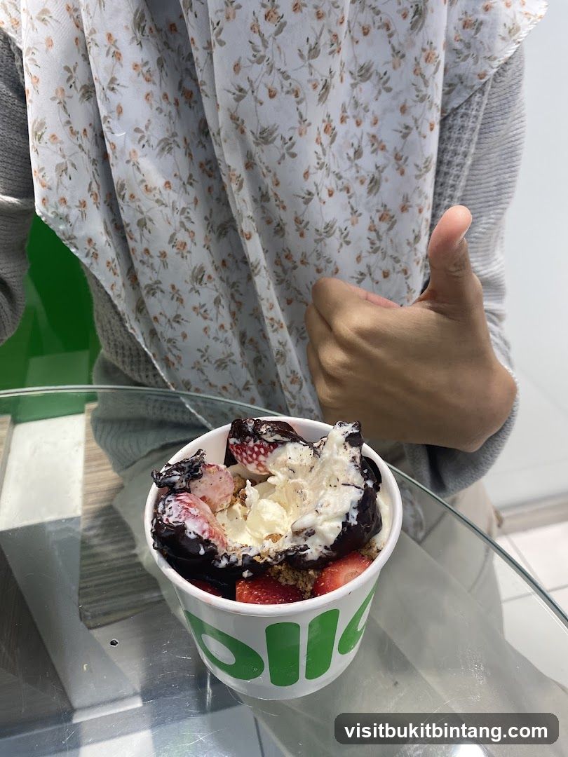 Dessert with Strawberries and Chocolate