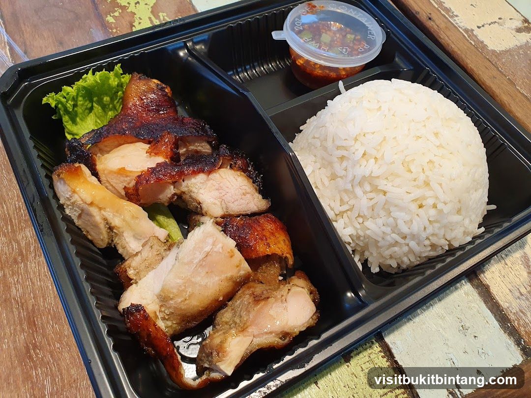 Roasted Chicken and Rice Bento Box