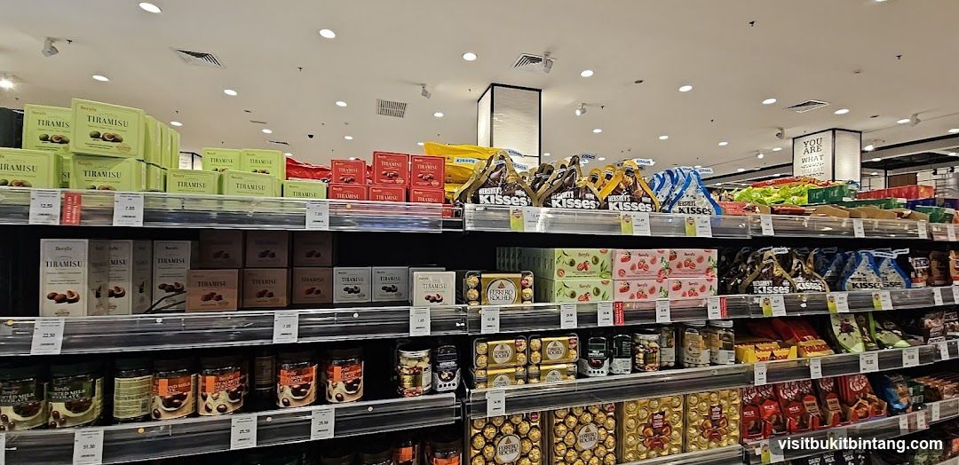 Confectionery aisle in a supermarket