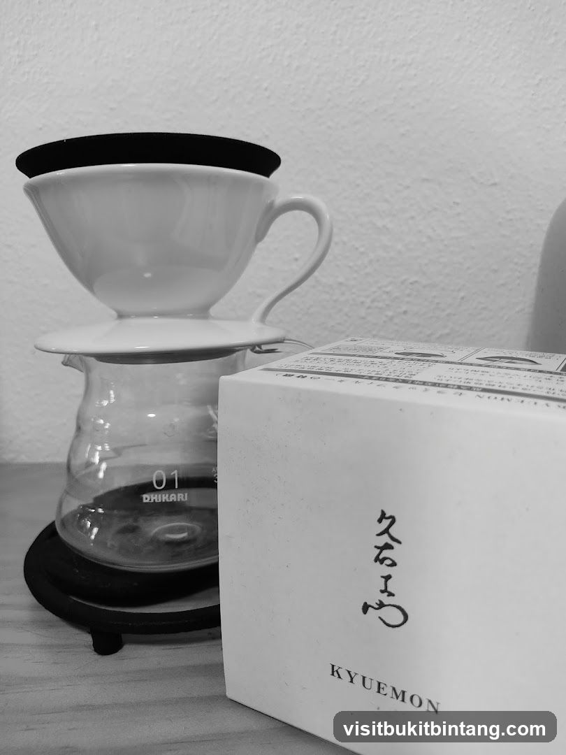 Coffee brewing set